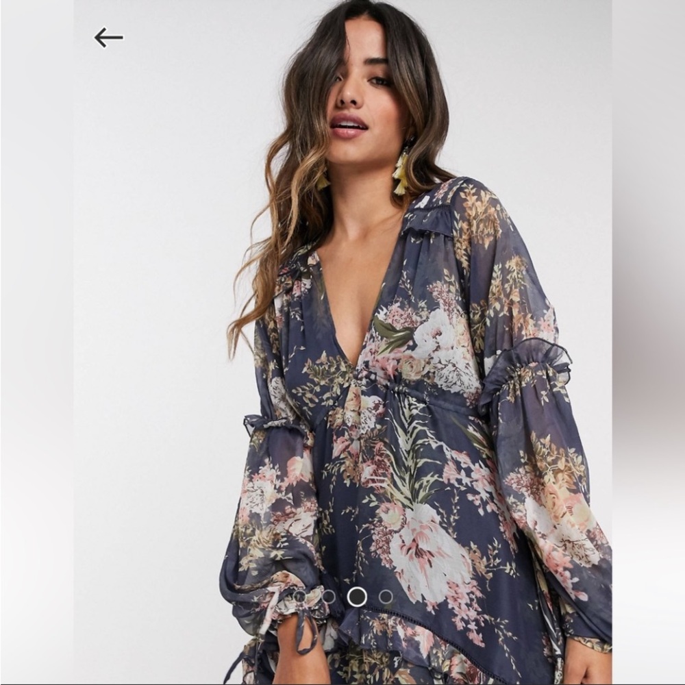 ASOS floral midi dress
